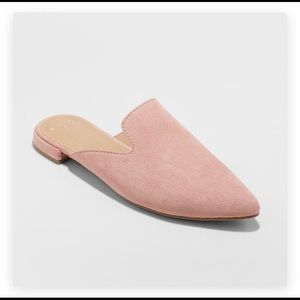 Dusty Pink Mule Shoes